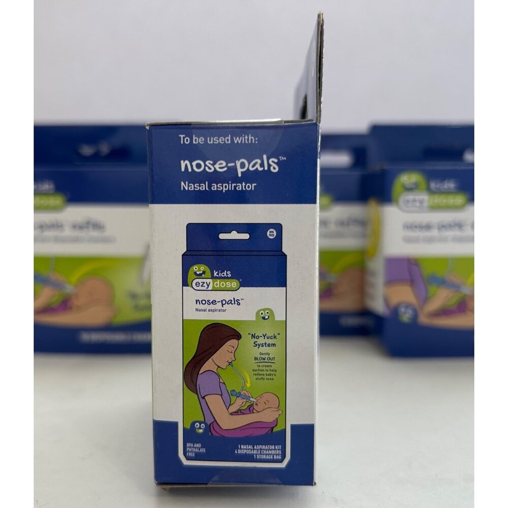 11 Kids Ezy Dose Nose-Pals Nasal Aspirator Disposable Chambers 10 Pack Refills - Picture 3 of 5